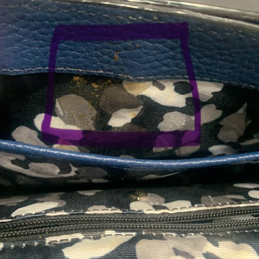 Kate Spade Blue Leather Crossbody Bag - Picture 9 of 14